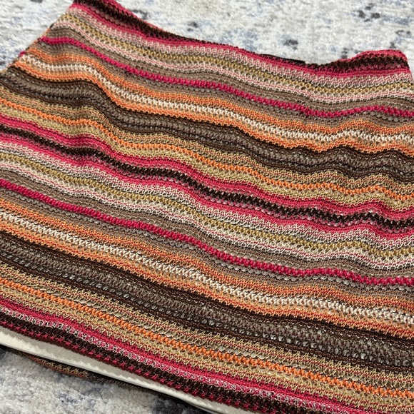 Kendall & Kylie Crochet Striped Mini Skirt – Size Small - Picture 3 of 10